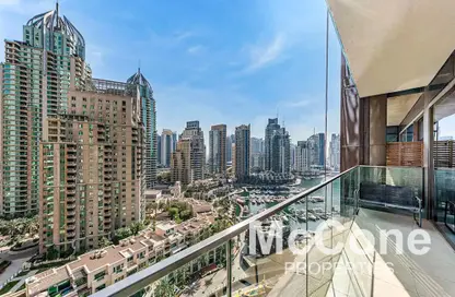 شقة - غرفة نوم - 2 حمامات للايجار في بوابة المارينا 1 - مارينا جيت - دبي مارينا - دبي