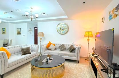 Apartment - 2 Bedrooms - 2 Bathrooms for rent in Beach Tower 2 - Al Khan Lagoon - Al Khan - Sharjah