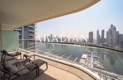 Apartment - 2 - 3 for rent in Marina Vista Tower 2 - Marina Vista - Emaar Beachfront - Dubai Harbour - Dubai