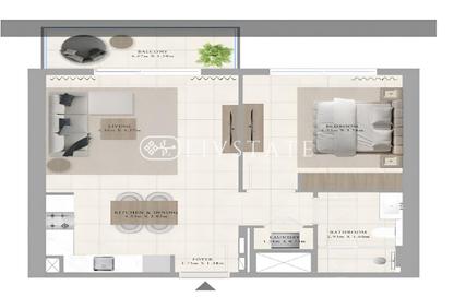 Apartment - 1 - 1 for sale in Greenside Residence Tower A - Greenside Residence - Dubai Hills Estate - Dubai
