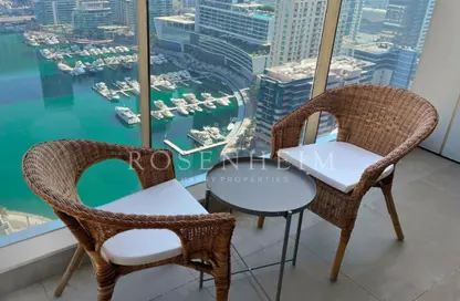 شقة - غرفة نوم - 2 حمامات للايجار في برج التألق 1 - أبراج البريق - دبي مارينا - دبي