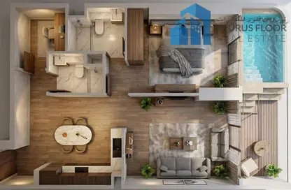 شقة - غرفة نوم - 2 حمامات للبيع في سكواريكس ريزيدينس - الضاحية 10 - قرية جميرا الدائرية - دبي