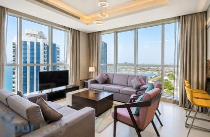 Apartment - 2 Bedrooms - 3 Bathrooms for rent in Al Jowhara Tower - Corniche Road - Abu Dhabi