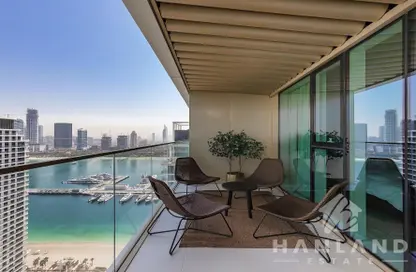 Apartment - 2 Bedrooms - 2 Bathrooms for rent in Grand Bleu Tower 2 - EMAAR Beachfront - Dubai Harbour - Dubai