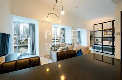 Apartment - Studio - 1 Bathroom for rent in Cayan Tower - Dubai Marina - Dubai