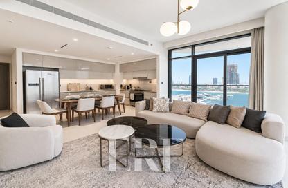 Apartment - 3 - 3 for rent in Marina Vista Tower 1 - Marina Vista - Emaar Beachfront - Dubai Harbour - Dubai
