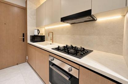 Apartment - Studio - 1 for rent in Binghatti Ghost - Dubai Healthcare City 2 - Al Jaddaf - Dubai