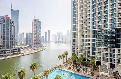 Apartment - Studio - 1 for rent in Damac Maison Prive A - Damac Maison Prive - Business Bay - Dubai