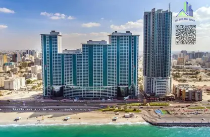 Apartment - 2 Bedrooms - 2 Bathrooms for rent in Ajman Corniche Residences - Ajman Corniche Road - Ajman