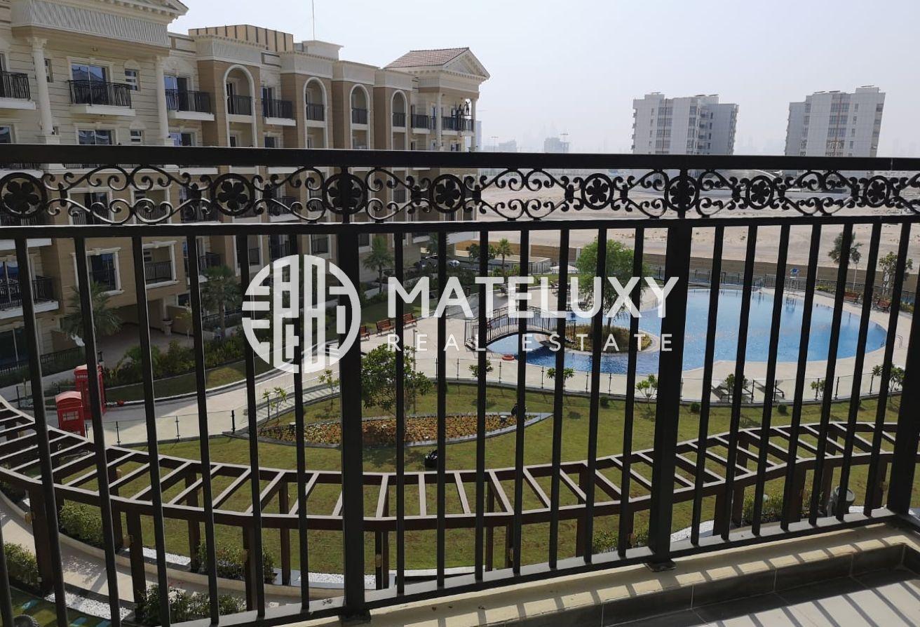 Fully Furnished studio with Pool View in Resortz photo 5