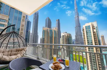 Apartment - 2 Bedrooms - 2 Bathrooms for rent in Boulevard Central Tower 2 - Boulevard Central Towers - Downtown Dubai - Dubai