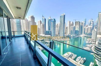 Apartment - 3 Bedrooms - 4 Bathrooms for rent in Silverene Tower A - Silverene - Dubai Marina - Dubai