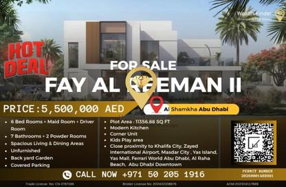 Villa - 6 - 7 for sale in Fay Al Reeman II - Al Shamkha - Abu Dhabi