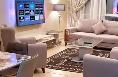 Apartment - 3 Bedrooms - 3 Bathrooms for rent in Beach Tower 1 - Al Khan Lagoon - Al Khan - Sharjah