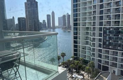 Apartment - Studio - 1 for rent in Damac Maison Prive B - Damac Maison Prive - Business Bay - Dubai