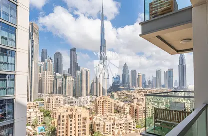 شقة - غرفة نوم - 2 حمامات للايجار في بلفيو برج 2 - أبراج بلفيو - وسط مدينة دبي - دبي