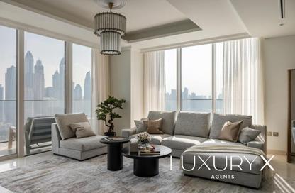 Apartment - 4 Bedrooms - 5 Bathrooms for rent in Palace Beach Residence Tower 2 - Palace Beach Residence - EMAAR Beachfront - Dubai Harbour - Dubai