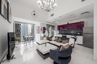 Apartment - 1 - 2 for rent in Cayan Tower - Dubai Marina - Dubai