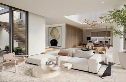 Villa - 6 - 6 for sale in Beach Collection Frond P - Beach Collection - Palm Jebel Ali - Dubai
