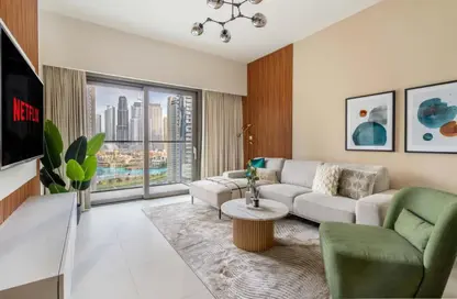 شقة - غرفة نوم - 1 حمام للايجار في برج التاج - وسط مدينة دبي - دبي