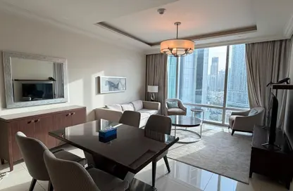 شقة - غرفة نوم - 2 حمامات للايجار في العنوان رزيدنس فاونتن فيوز 1 - العنوان رزيدنس فاونتن فيوز - وسط مدينة دبي - دبي