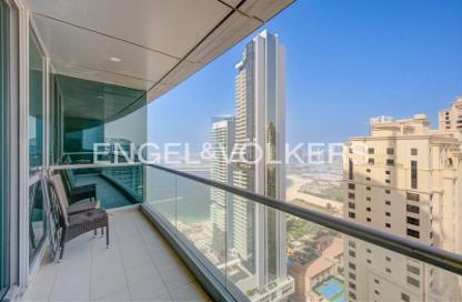 Apartment - 3 Bedrooms - 4 Bathrooms for rent in Al Fattan Crystal Towers - Jumeirah Beach Residence - Dubai