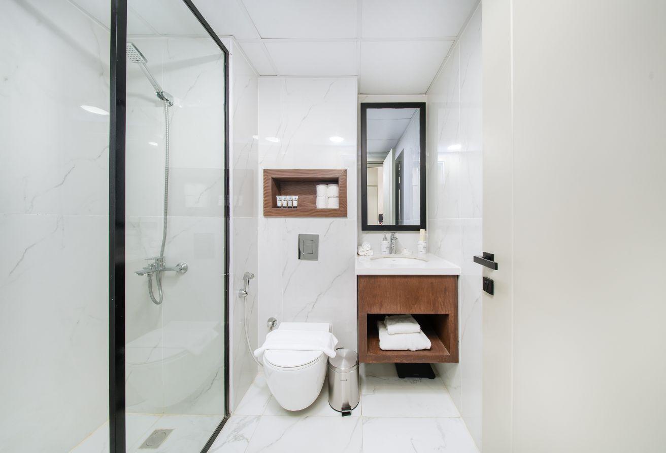 Modern Studio Near Metro | Pool, Gym & Expo Access photo 14
