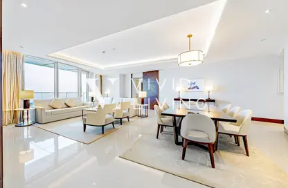 شقة - 3 غرف نوم - 5 حمامات للايجار في 1 فندق العنوان-سكاي فيو - أبراج العنوان سكاي فيو - وسط مدينة دبي - دبي