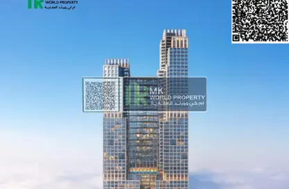 شقة - غرفة نوم - 2 حمامات للبيع في برج موجان - طريق كورنيش عجمان - عجمان