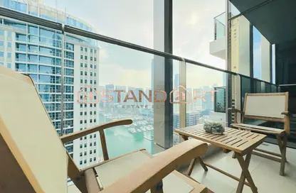 شقة - 2 غرف نوم - 4 حمامات للايجار في برج التألق 1 - أبراج البريق - دبي مارينا - دبي