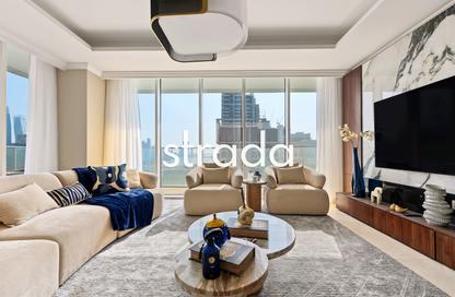 Apartment - 3 - 4 for rent in Palace Beach Residence Tower 1 - Palace Beach Residence - Emaar Beachfront - Dubai Harbour - Dubai