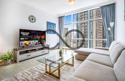Apartment - 1 Bedroom - 2 Bathrooms for rent in MAG 218 - Dubai Marina - Dubai
