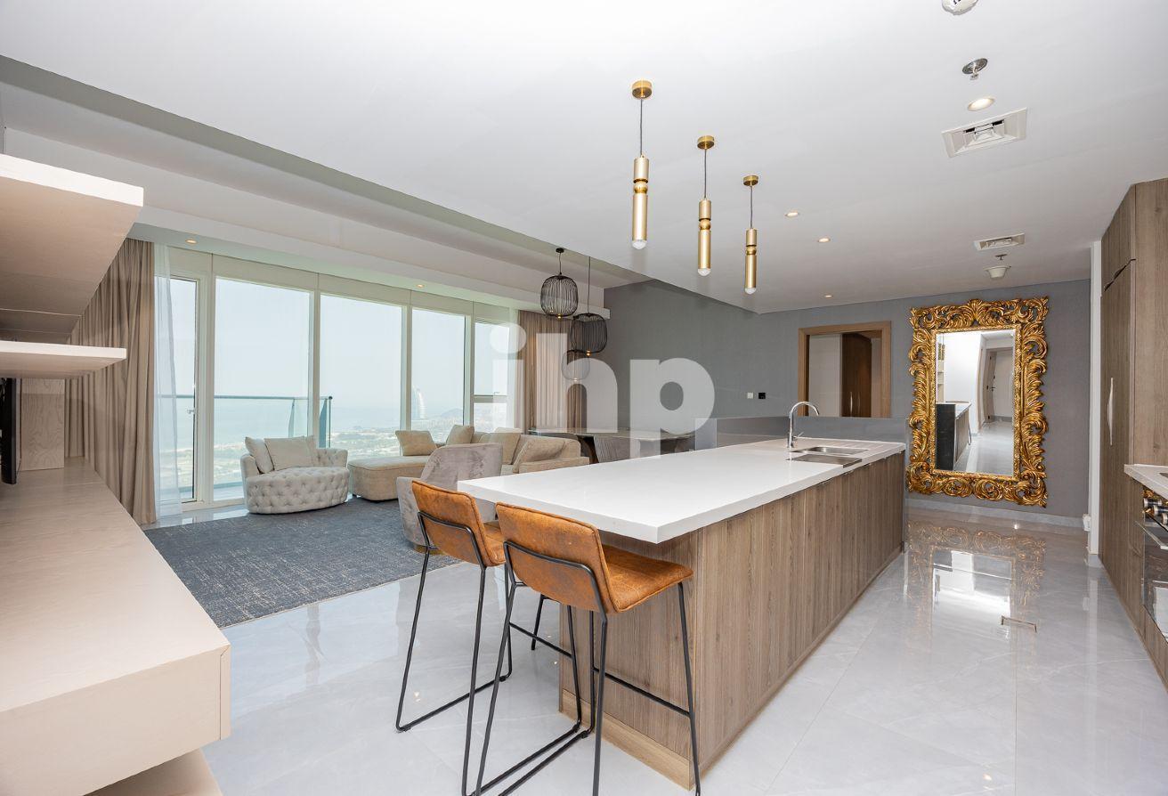 3BR | Penthouse|Panoramic Sea Atlantis & Burj view photo 5