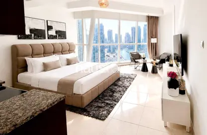 Apartment - 1 Bathroom for rent in The Court Tower - Business Bay - Dubai