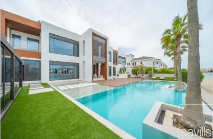 Villa - 5 Bedrooms - 6 Bathrooms for rent in Signature Villas Frond B - Signature Villas - Palm Jumeirah - Dubai