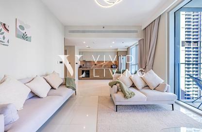 Apartment - 1 Bedroom - 2 Bathrooms for rent in Beach Isle Tower 1 - Beach Isle - EMAAR Beachfront - Dubai Harbour - Dubai
