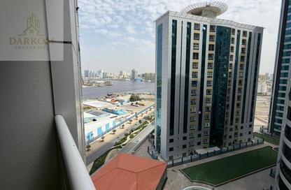 شقة - غرفة نوم - 2 حمامات للايجار في أورينت تاور 1 - أورينت تاور - البستان - عجمان