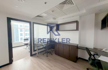 Office Space - Studio - 1 Bathroom for rent in Clover Bay Tower - Business Bay - Dubai