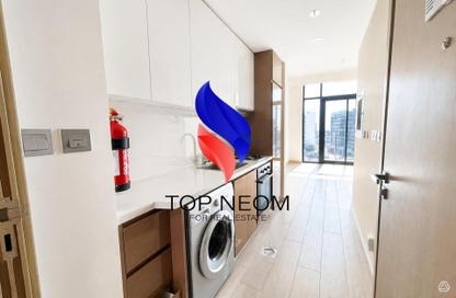 Apartment - Studio - 1 Bathroom for rent in Azizi Riviera 48 - Azizi Riviera - Meydan One - Meydan - Dubai