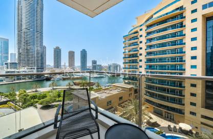 Apartment - Studio - 1 Bathroom for rent in Sparkle Tower 2 - Sparkle Towers - Dubai Marina - Dubai