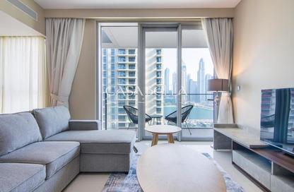 Apartment - 1 - 1 for rent in Beach Isle Tower 1 - Beach Isle - Emaar Beachfront - Dubai Harbour - Dubai
