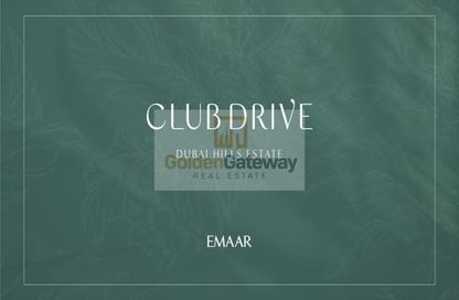 Apartment - 3 - 4 for sale in Club Drive Tower B - Club Drive - Dubai Hills Estate - Dubai Apartment - 3 - 4 for sale in Club Drive Tower B - Club Drive - Dubai Hills Estate - Dubai