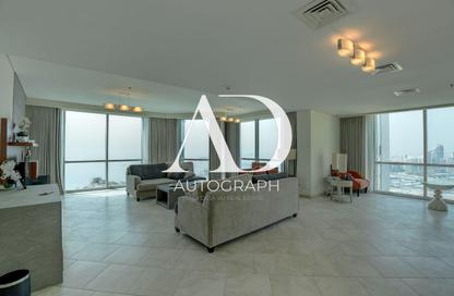 Apartment - 4 Bedrooms - 5 Bathrooms for rent in Al Fattan Marine Tower - Al Fattan Marine Towers - Jumeirah Beach Residence - Dubai