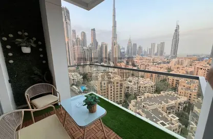 شقة - 2 غرف نوم - 3 حمامات للايجار في بلفيو برج 1 - أبراج بلفيو - وسط مدينة دبي - دبي