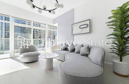 Apartment - 1 - 2 for rent in Continental Tower - Dubai Marina - Dubai
