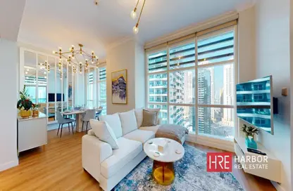 شقة - غرفة نوم - 2 حمامات للايجار في برج الزمرد - دبي مارينا - دبي شقة - غرفة نوم - 2 حمامات للايجار في برج الزمرد - دبي مارينا - دبي