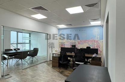Office Space - Studio - 1 Bathroom for rent in Indigo Optima - Indigo Towers - International City - Dubai
