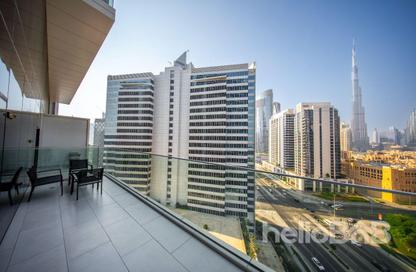 شقة - غرفة نوم - 1 حمام للايجار في ماركيز سكوير تاور - الخليج التجاري - دبي