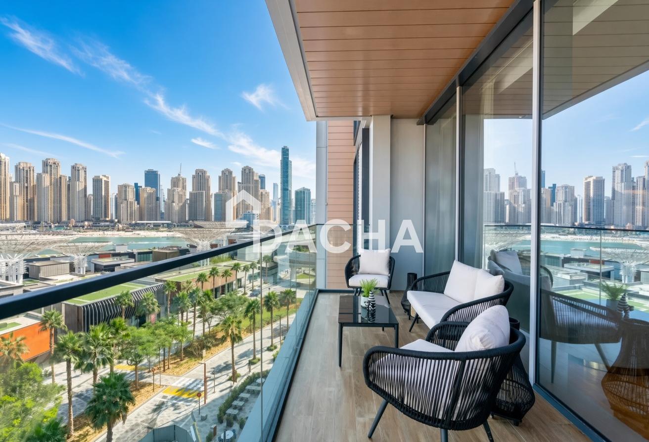 Vacant | Dubai Eye View | Furnished photo 13