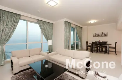 Apartment - 2 Bedrooms - 3 Bathrooms for rent in Al Bateen Residences - Jumeirah Beach Residence - Dubai